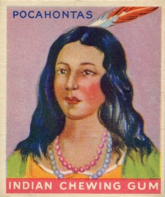 1933 Indian Gum Pocahontas #33 Non-Sports Card
