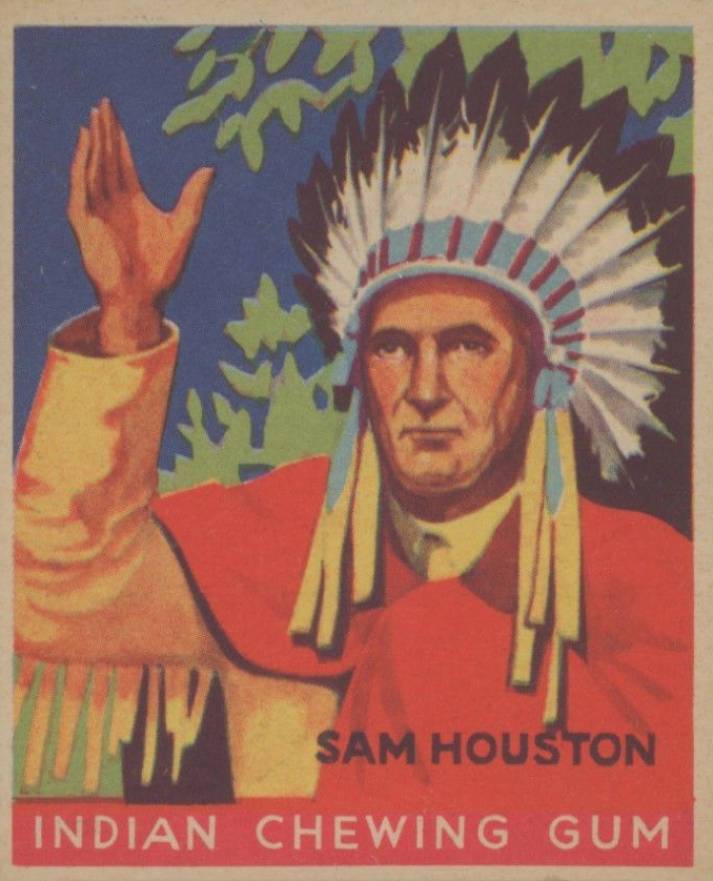 1933 Indian Gum Sam Houston #61 Non-Sports Card