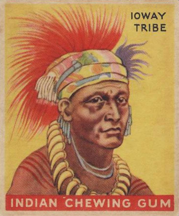 1933 Indian Gum Warrior if the Ioway Tribe #115 Non-Sports Card
