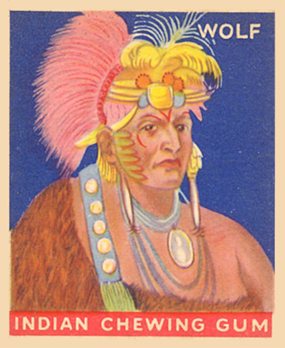 1933 Indian Gum Wolf #134 Non-Sports Card