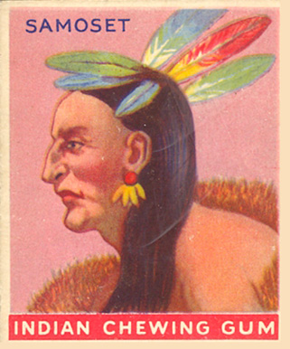 1933 Indian Gum Samoset #139 Non-Sports Card