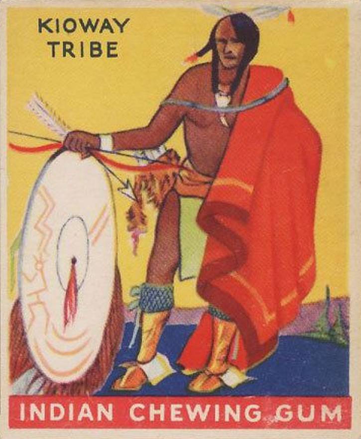 1933 Indian Gum Warrior of the Kioway Tribe #144 Non-Sports Card