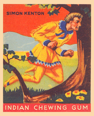 1933 Indian Gum Simon Kenton #63 Non-Sports Card
