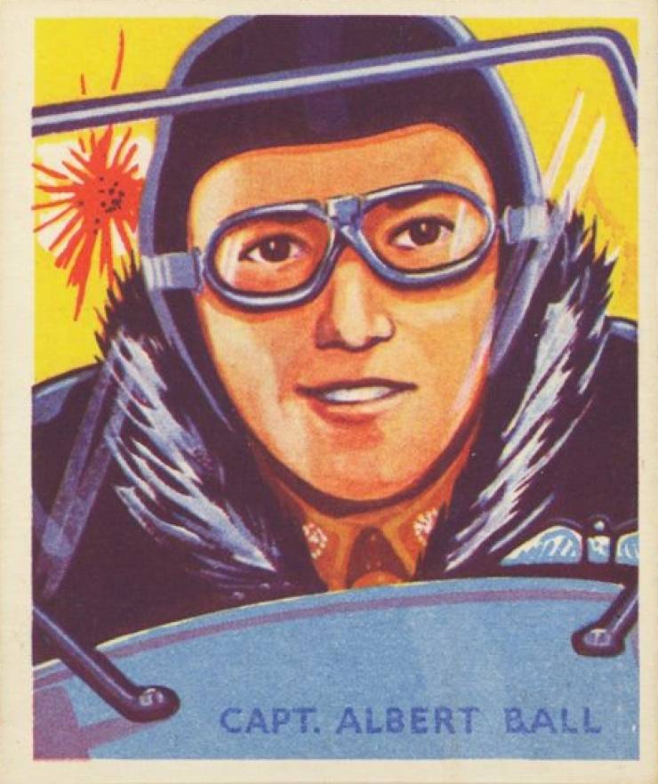 1934 National Chicle Sky Birds Capt. Albert Ball #4 Non-Sports Card