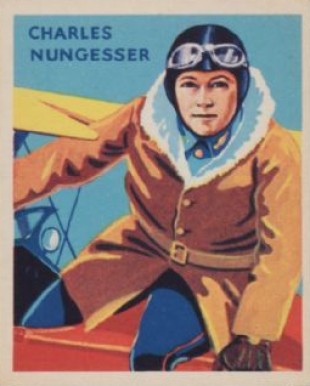 1934 National Chicle Sky Birds Charles Nungesser #10 Non-Sports Card