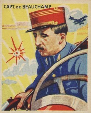 1934 National Chicle Sky Birds Capt. De Beauchamp #19 Non-Sports Card