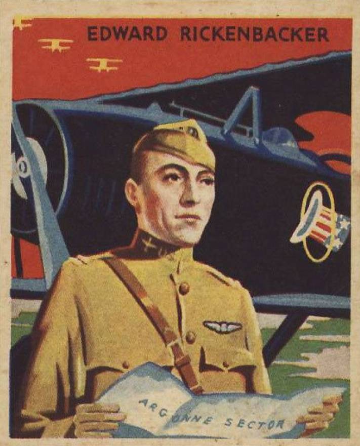 1934 National Chicle Sky Birds Edward Rickenbacker #20 Non-Sports Card