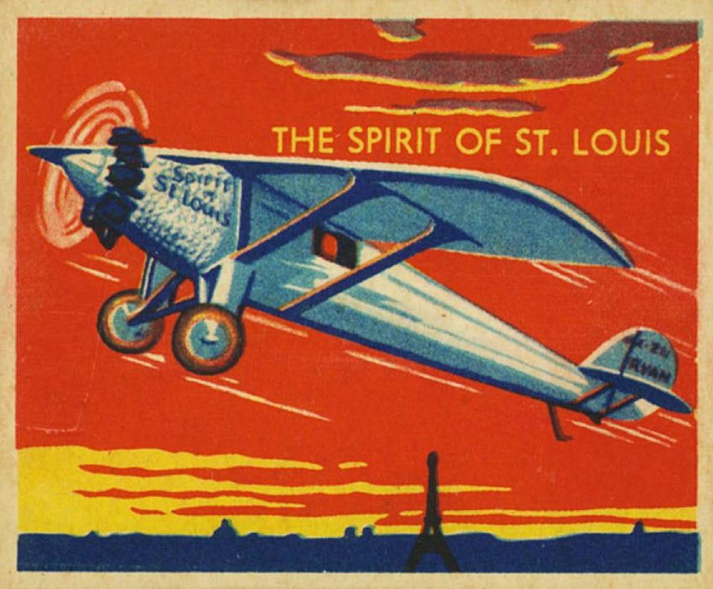1934 National Chicle Sky Birds The Spirit of St. Louis #72 Non-Sports Card