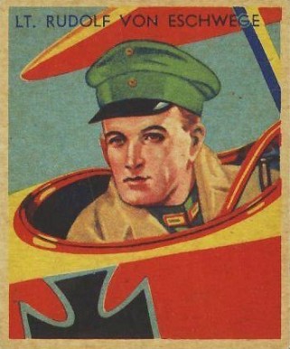 1934 National Chicle Sky Birds Lt. Rudolf Von Eschwege #74 Non-Sports Card
