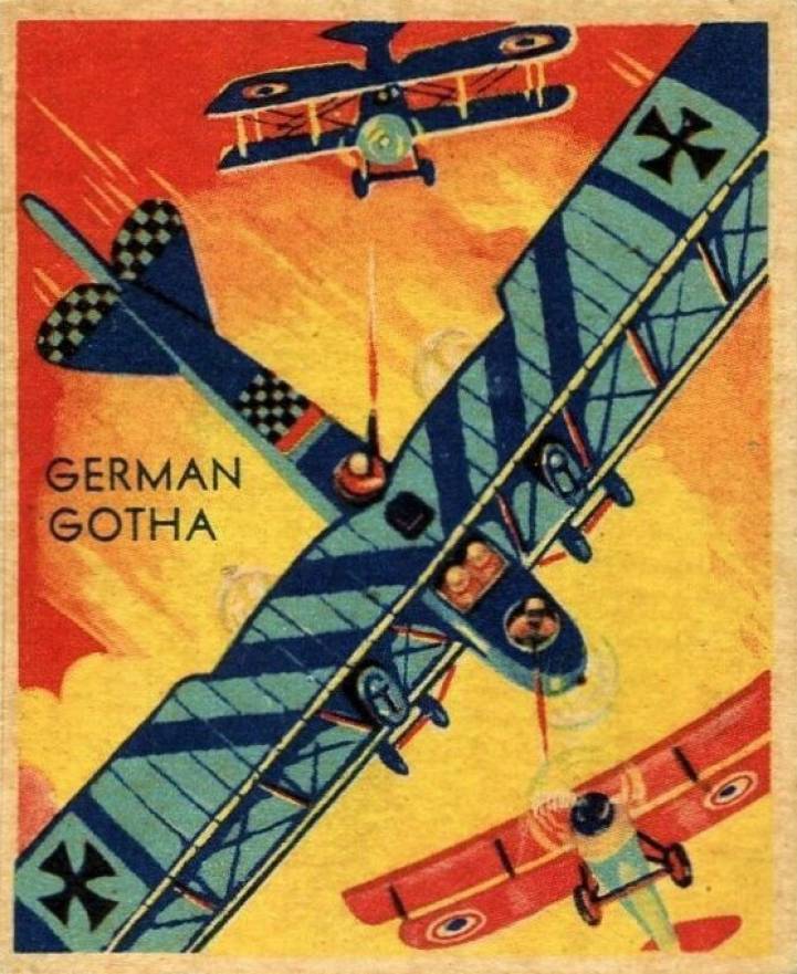 1934 National Chicle Sky Birds German Gotha #79 Non-Sports Card