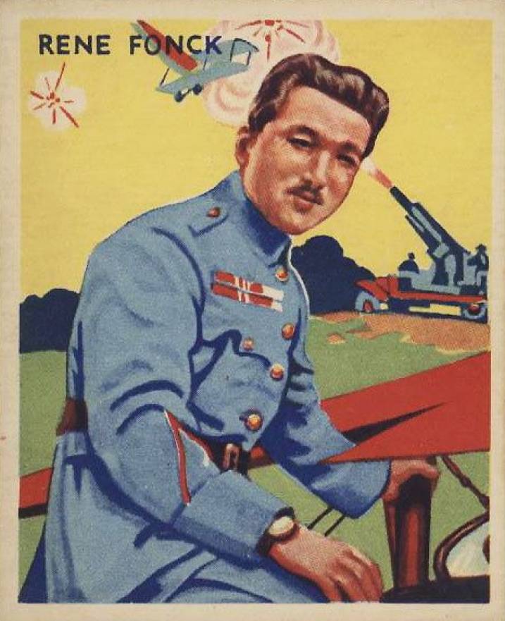 1934 National Chicle Sky Birds Rene Fonck #2 Non-Sports Card