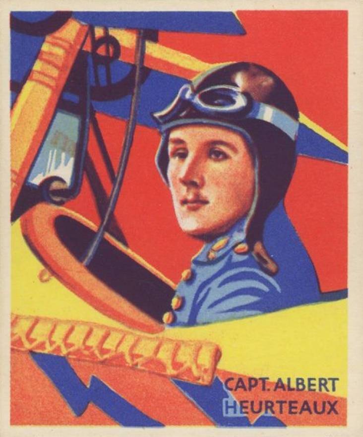 1934 National Chicle Sky Birds Capt. Albert Heurteaux #6 Non-Sports Card
