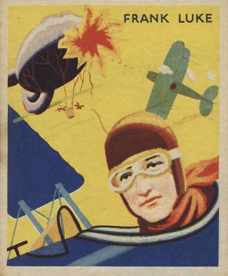 1934 National Chicle Sky Birds Frank Luke #12 Non-Sports Card