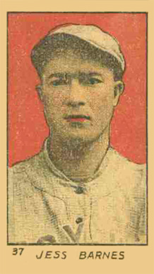 1920 Strip Card Jess Barnes #37 Baseball Card