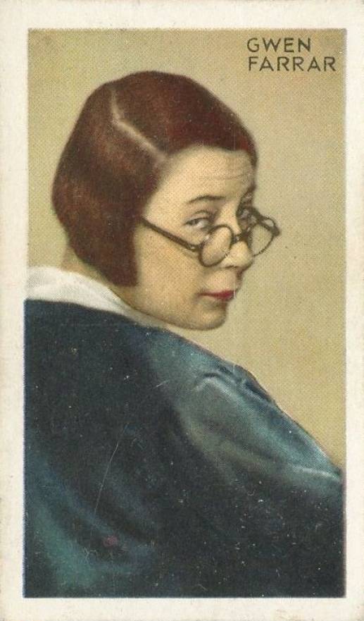 1934 Gallaher Ltd. Champions of Screen & Stage Gwen Farrar #1 Non-Sports Card