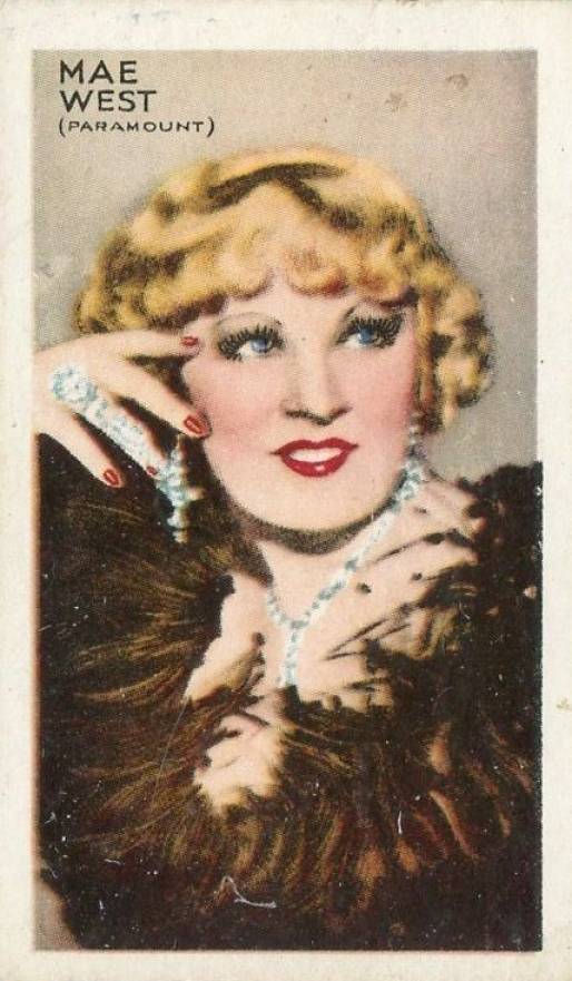 1934 Gallaher Ltd. Champions of Screen & Stage Mae West #2 Non-Sports Card