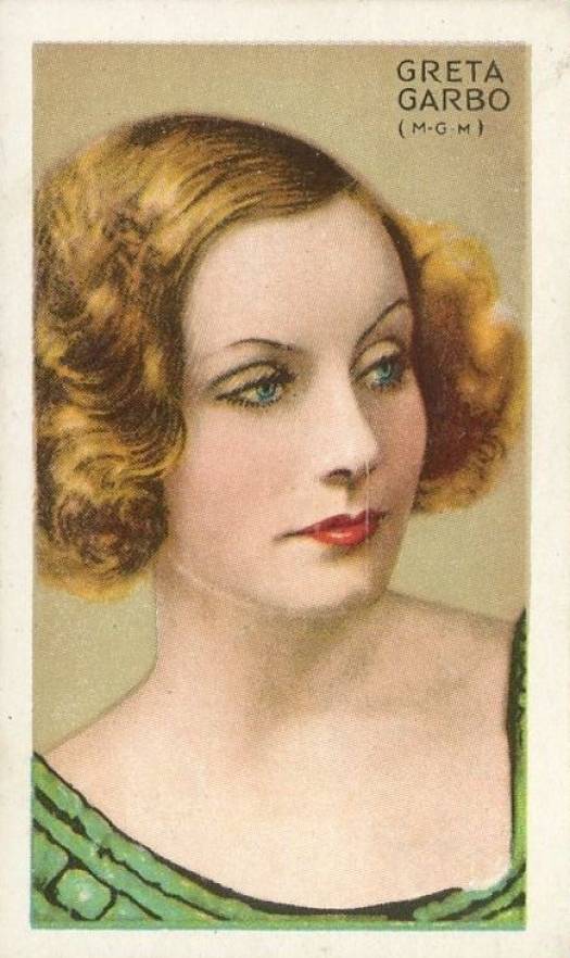 1934 Gallaher Ltd. Champions of Screen & Stage Greta Garbo #3 Non-Sports Card