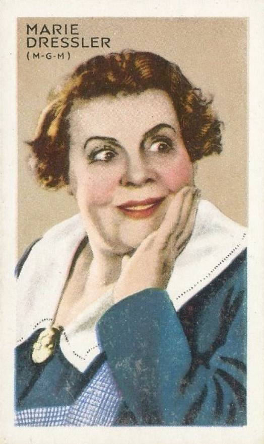 1934 Gallaher Ltd. Champions of Screen & Stage Marie Dressler #6 Non-Sports Card