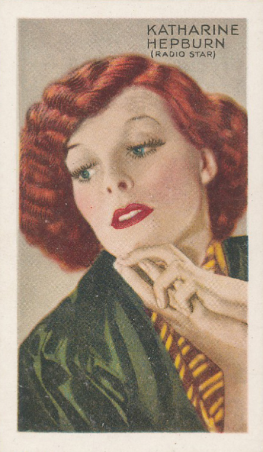 1934 Gallaher Ltd. Champions of Screen & Stage Katharine Hepburn #14 Non-Sports Card