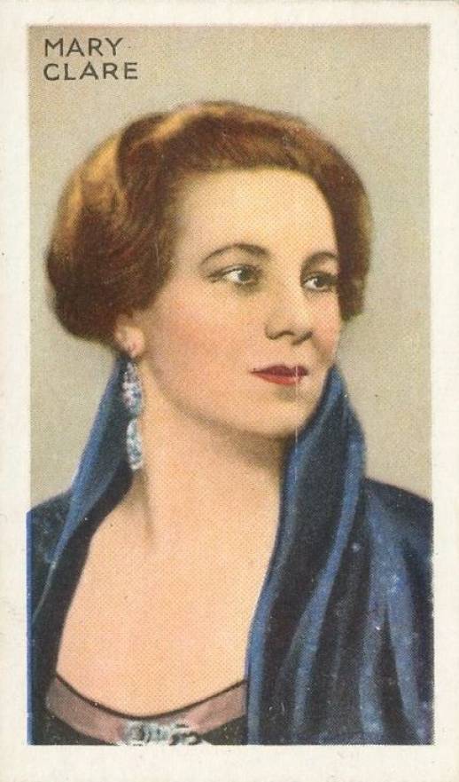 1934 Gallaher Ltd. Champions of Screen & Stage Mary Clare #16 Non-Sports Card