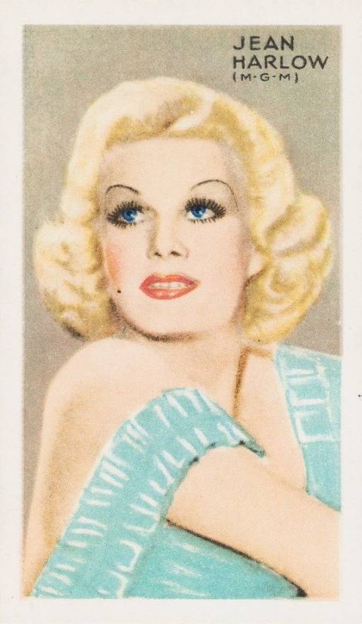 1934 Gallaher Ltd. Champions of Screen & Stage Jean Harlow #17 Non-Sports Card