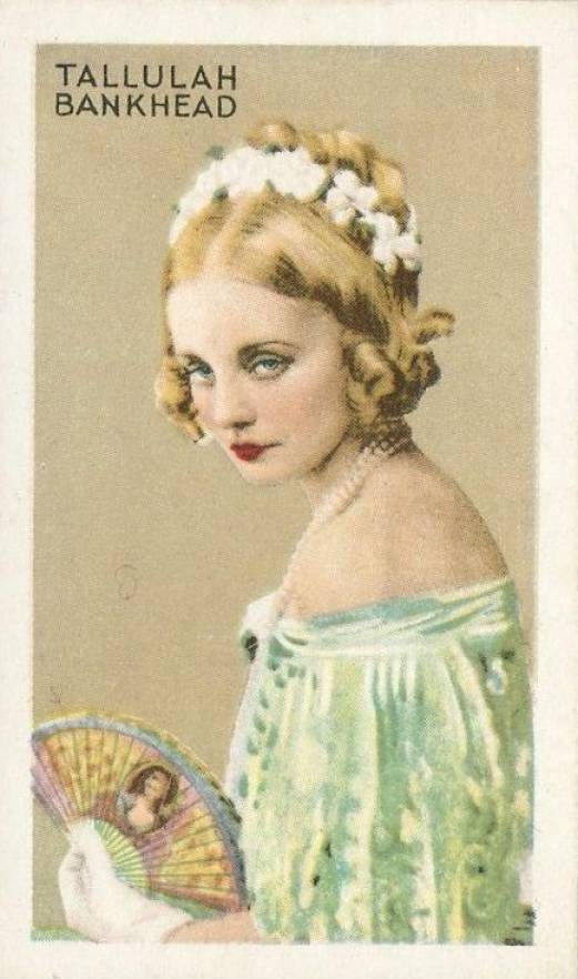 1934 Gallaher Ltd. Champions of Screen & Stage Tallulah Bankhead #21 Non-Sports Card