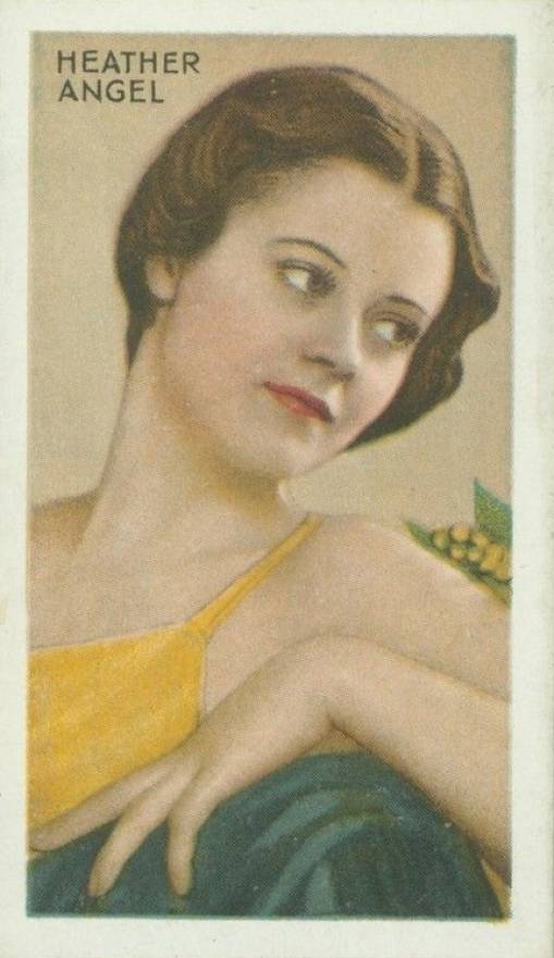 1934 Gallaher Ltd. Champions of Screen & Stage Heather Angel #24 Non-Sports Card