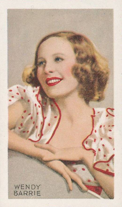 1934 Gallaher Ltd. Champions of Screen & Stage Wendy Barrie #29 Non-Sports Card