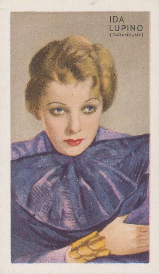1934 Gallaher Ltd. Champions of Screen & Stage Ida Lupino #35 Non-Sports Card
