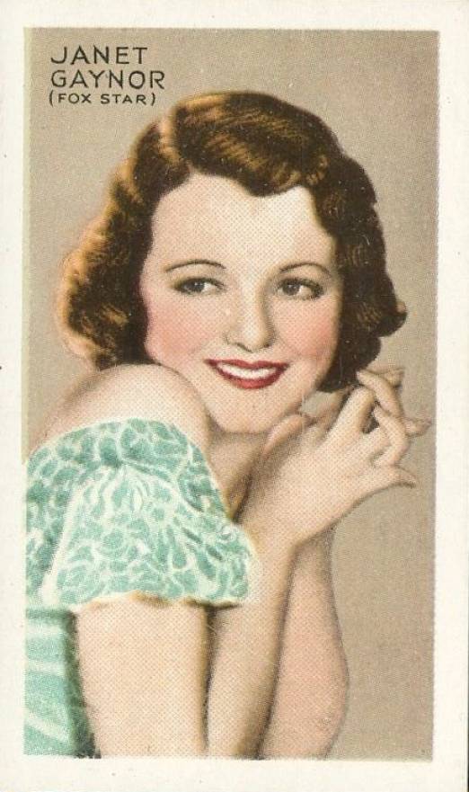 1934 Gallaher Ltd. Champions of Screen & Stage Janet Gaynor #41 Non-Sports Card