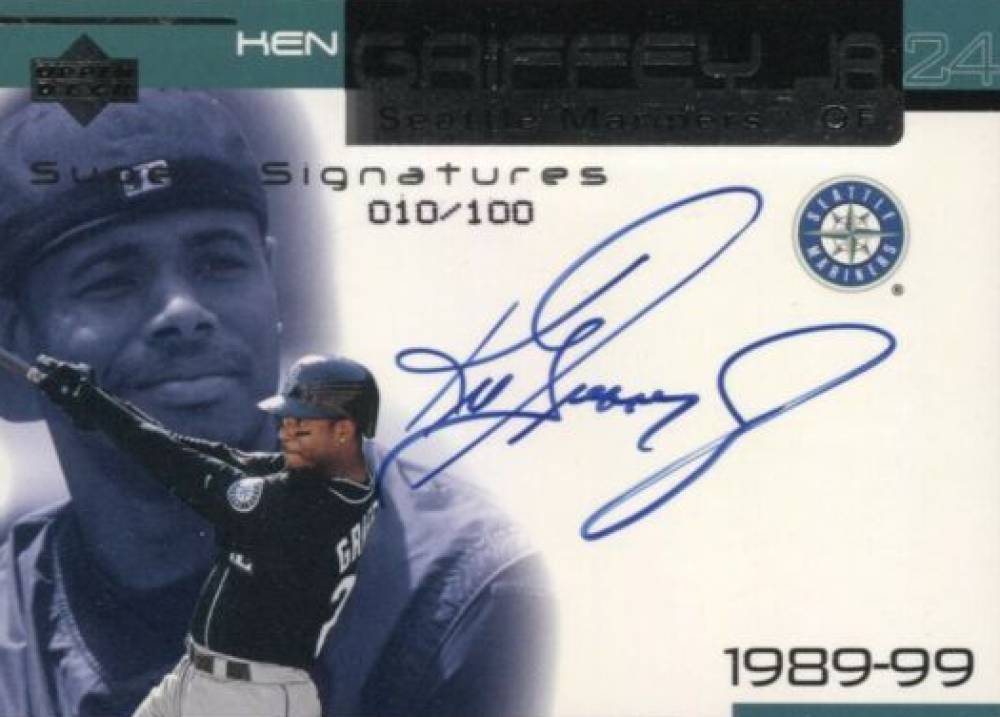 2000 Upper Deck Ovation Super Signature Ken Griffey Jr. #SS-KG Baseball Card