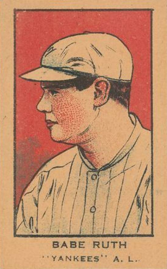 1921 Strip Card Babe Ruth # Baseball Card