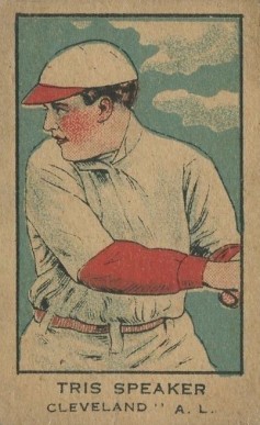 1921 Strip Card Tris Speaker # Baseball Card