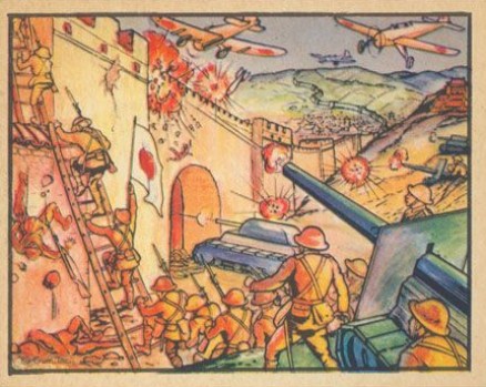 1938 Horrors of War Scaling The Gates Of Nanking #38 Non-Sports Card