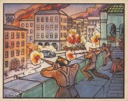 1938 Horrors of War A Battle From A Rooftop In Barcelona #135 Non-Sports Card