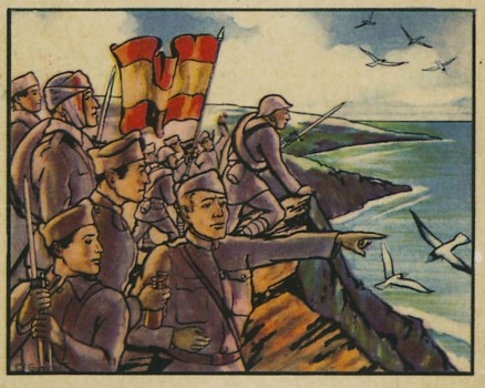 1938 Horrors of War Insurgents Plant Their Banner At The Sea #208 Non-Sports Card