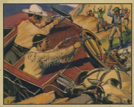 1940 Gum Inc. Lone Ranger The Wrecked Stagecoach #5 Non-Sports Card
