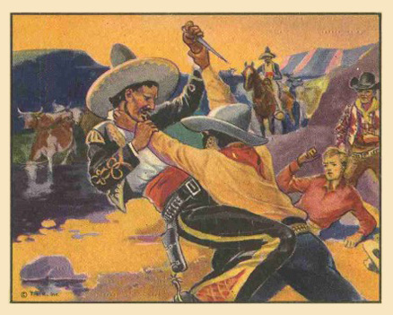 1940 Gum Inc. Lone Ranger The Fight Over The Water Hole #9 Non-Sports Card