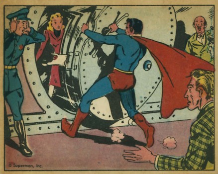 1940 Superman Rescue At The Bank #8 Non-Sports Card