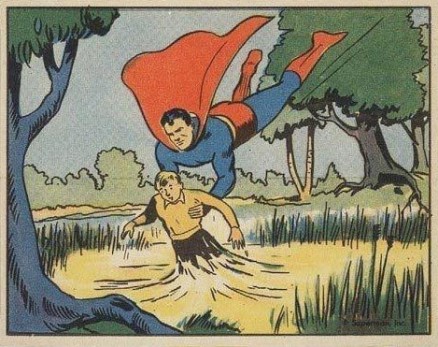 1940 Superman Trapped In Quicksand #71 Non-Sports Card