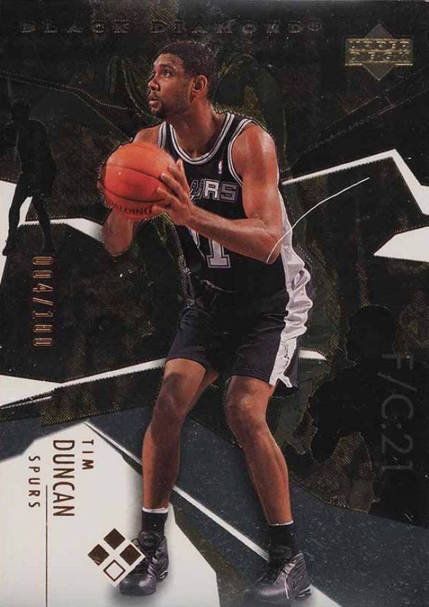 2003 Upper Deck Black Diamond Tim Duncan #147 Basketball Card