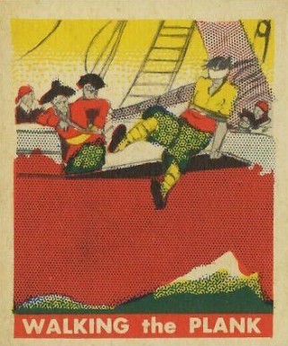 1948 Leaf Pirate Cards Walking The Plank #38 Non-Sports Card