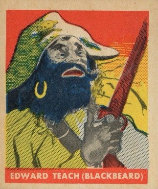 1948 Leaf Pirate Cards Edward Teach #58 Non-Sports Card