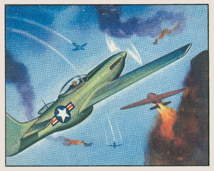 1951 Red Menace Mustangs Rout Red Planes #4 Non-Sports Card