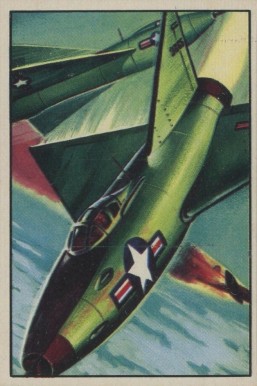1951 Jets, Rockets, Spacemen Futuristic Fighter #35 Non-Sports Card