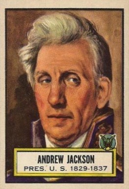1952 Look 'N See Andrew Jackson #8 Non-Sports Card