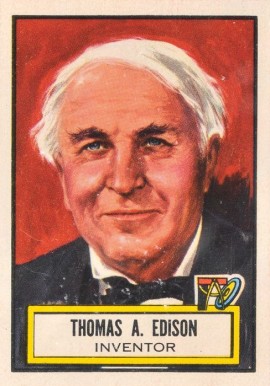 1952 Look 'N See Thomas A. Edison #71 Non-Sports Card