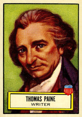 1952 Look 'N See Thomas Paine #78 Non-Sports Card