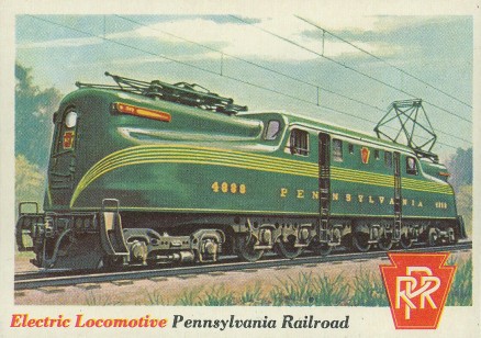 1955 Topps Rails & Sails Electric Locomotive #3 Non-Sports Card