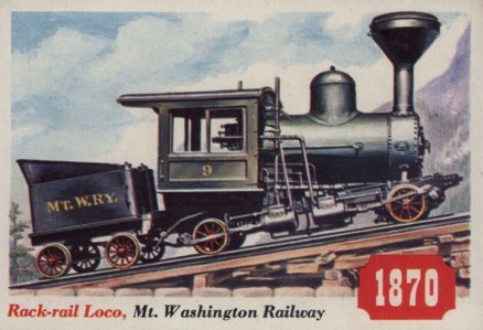 1955 Topps Rails & Sails Rack-Rail Loco #27 Non-Sports Card